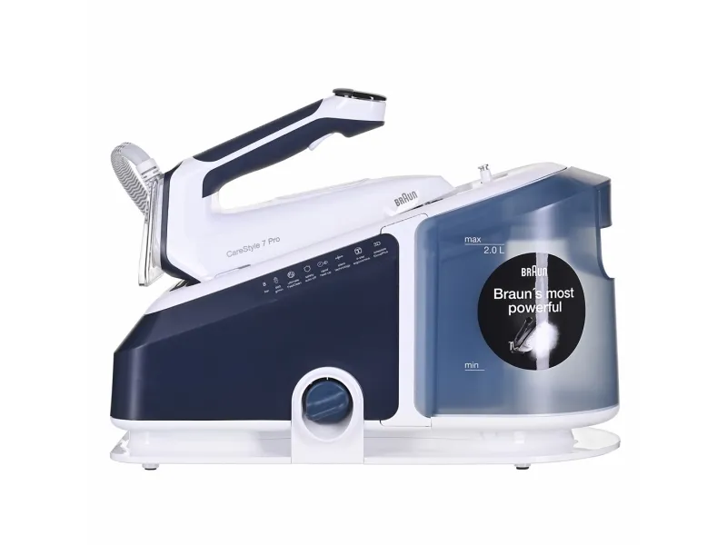 Braun CareStyle 7 Pro IS 7282 BL - Dampstrygejern med automatisk afbrydelse - såleplade: EloxalPlus FreeGlide 3D - 2700 W - blå