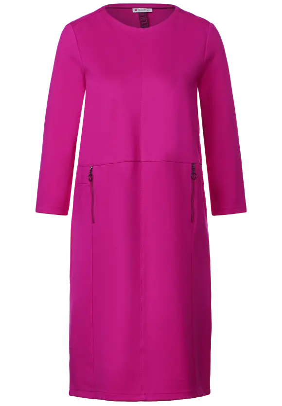 Knielanges Jerseykleid - bright cozy pink
