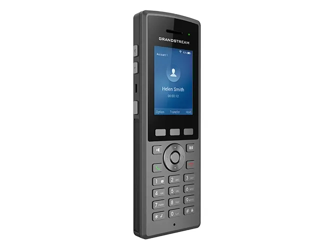 Grandstream WP825 - Trådløs VoIP-telefon - med Bluetooth interface - IEEE 802.11a/b/g/n/ac (Wi-Fi) - 3-vejs opkaldskapacitet - SIP, RTCP, RTP, SRTP - 2 linier