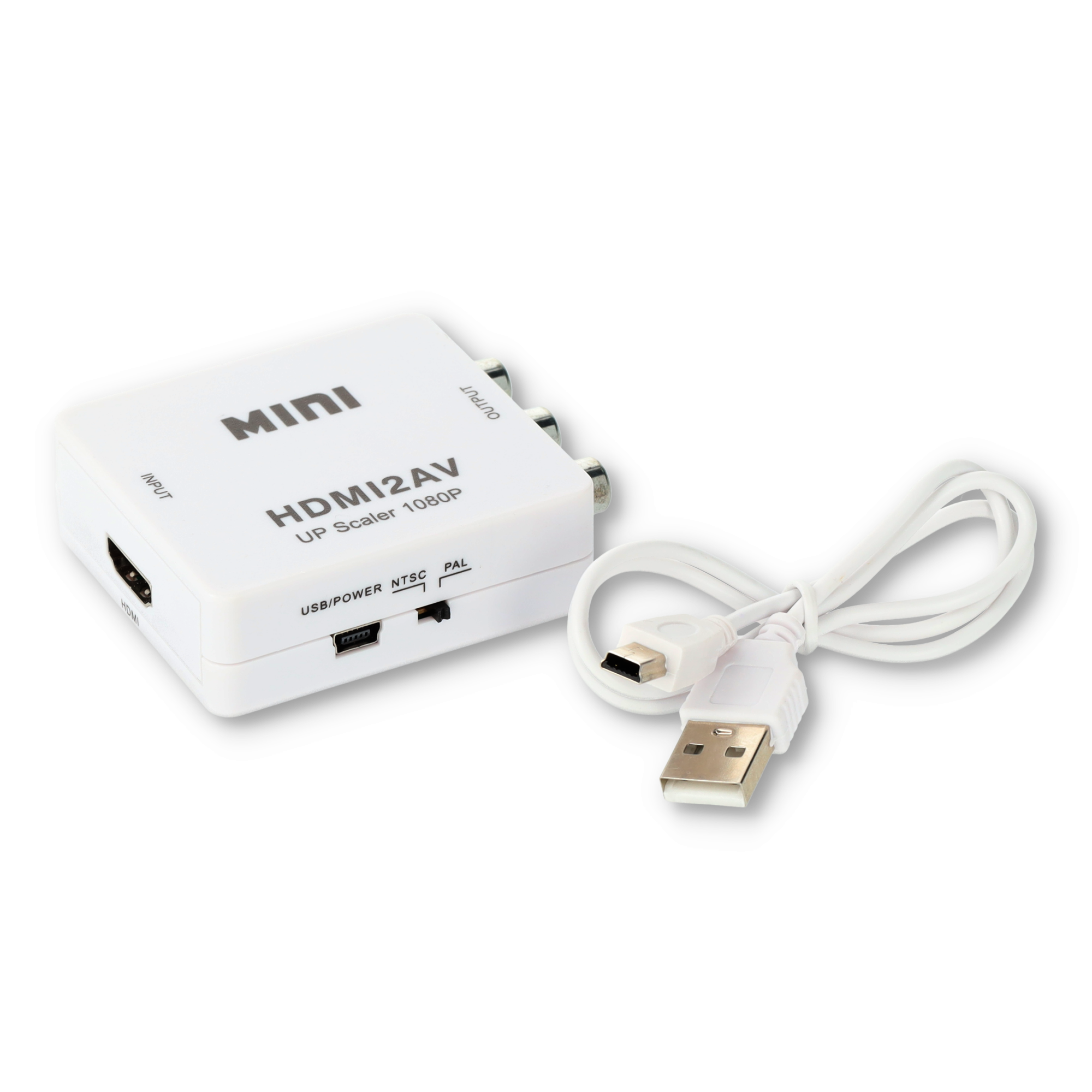 HDMI 1080P auf Cinch RCA CVBS AV Konverter Adapter für TV / PC / Sony PlayStation PS3 / DVD