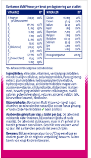 Davitamon Davita Multi Vrouw 50 Plus - extra D3 60TB