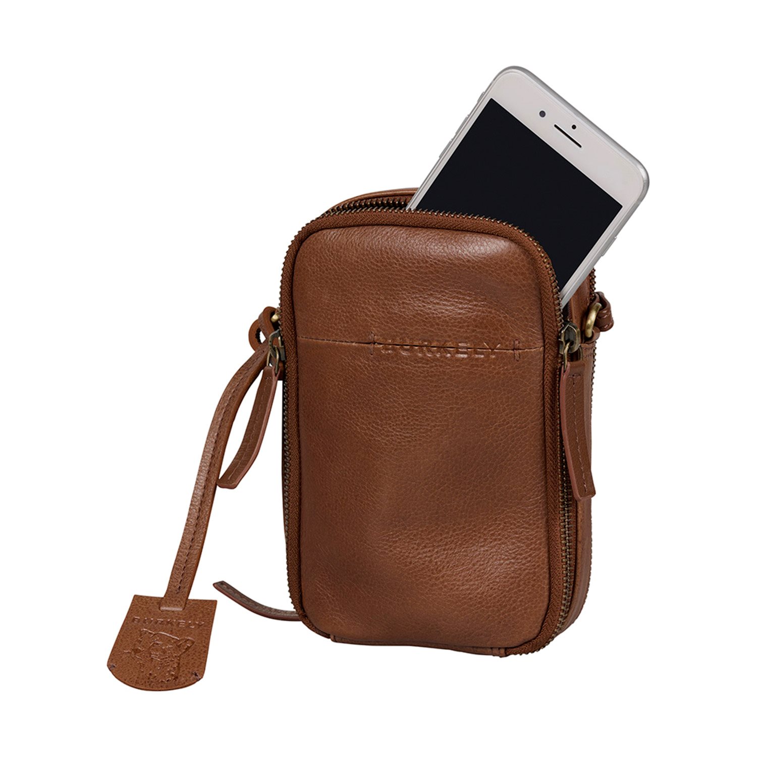 Burkely Natural Norah Phonebag cognac