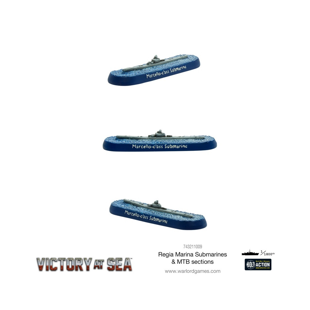 Victory at Sea - Regia Marina Submarines & MTB Sections