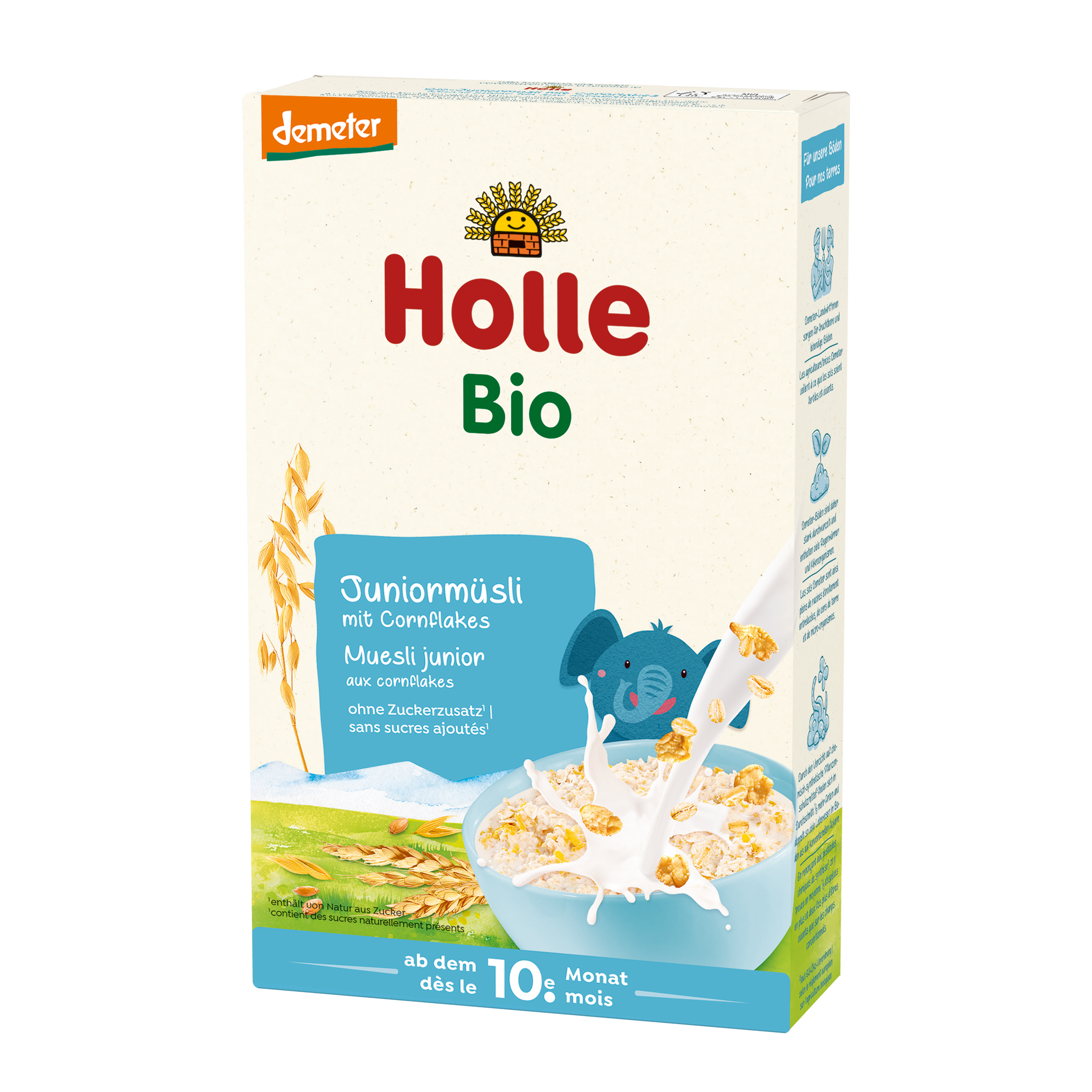 HOLLE Bio-Juniormüsli Mehrkorn mit Cornflakes 250 g