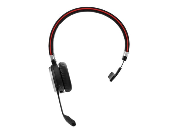 Jabra Evolve 65 SE MS Mono - Hodesett - on-ear - Bluetooth - trådløs - USB - Certified for Microsoft Teams - for Jabra Evolve; LINK 380a MS