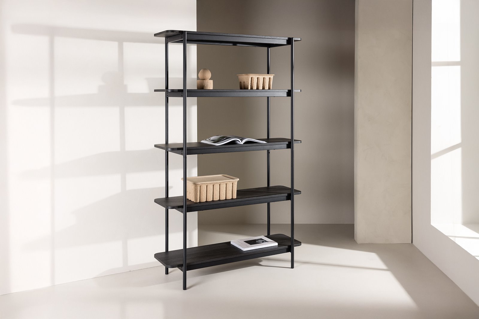 Heim hylle Hylle 190cm, sort FSC