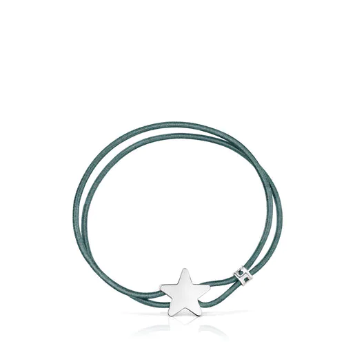 Pulseira elástica azul Sweet Dolls com estrela prateada
