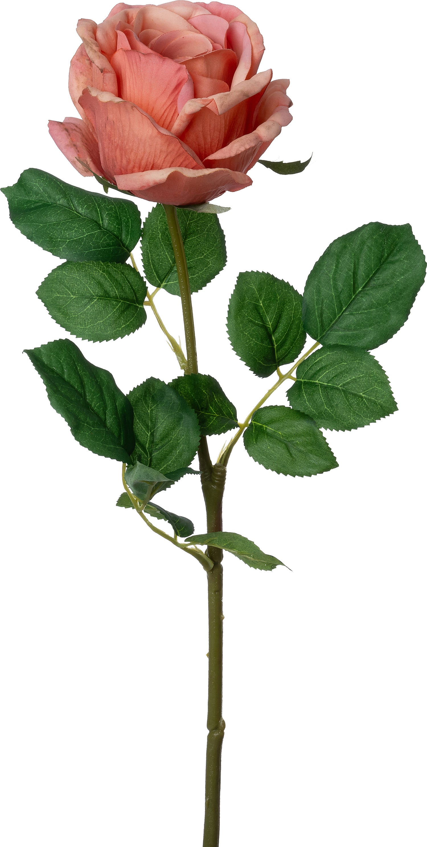 Intratuin kunstbloem Roos oranje 65 cm