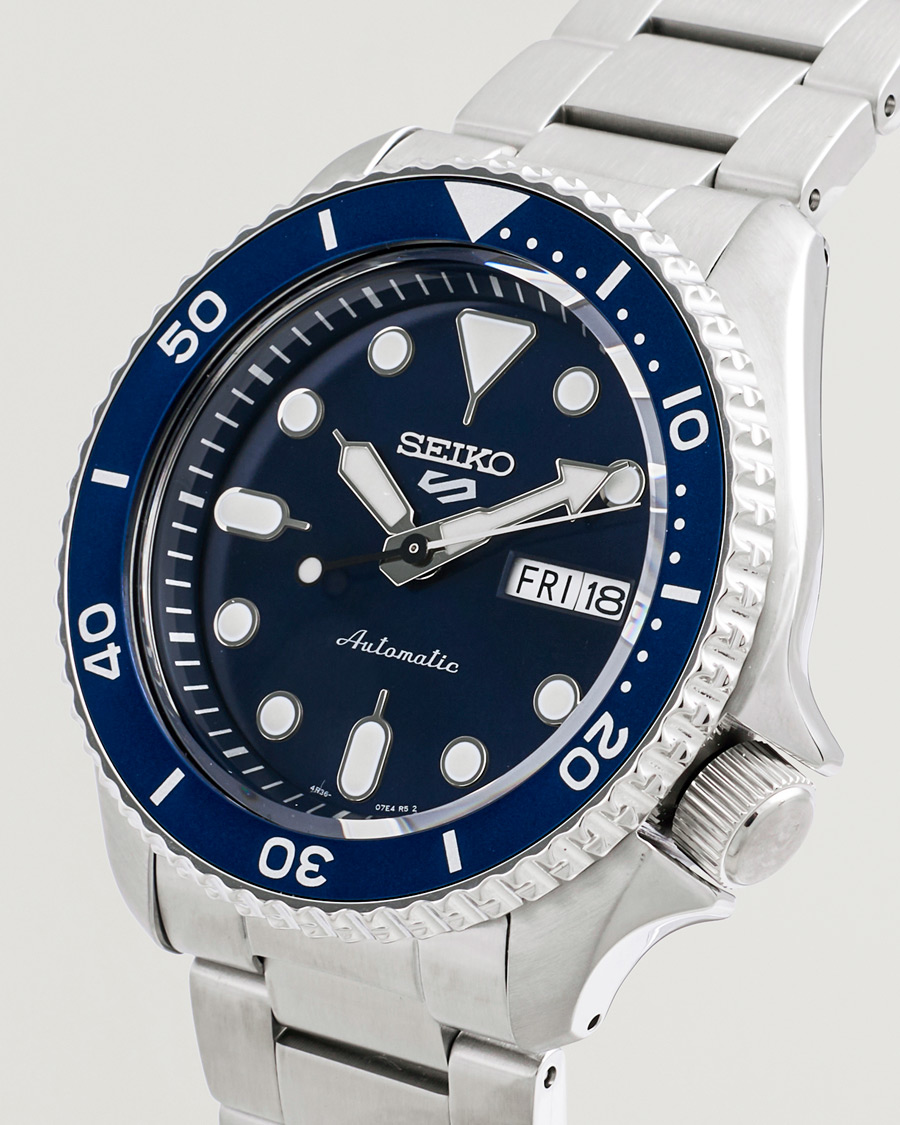 Seiko 5 Sports Automatic Diver Steel 43mm Blue Dial