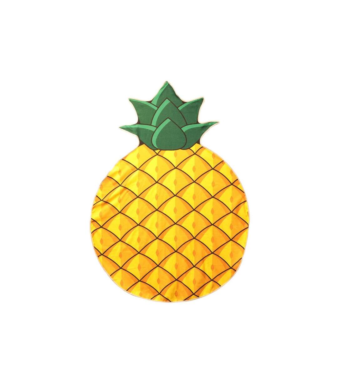 Paris Prix - Serviette De Plage ananas 150cm Jaune & Vert