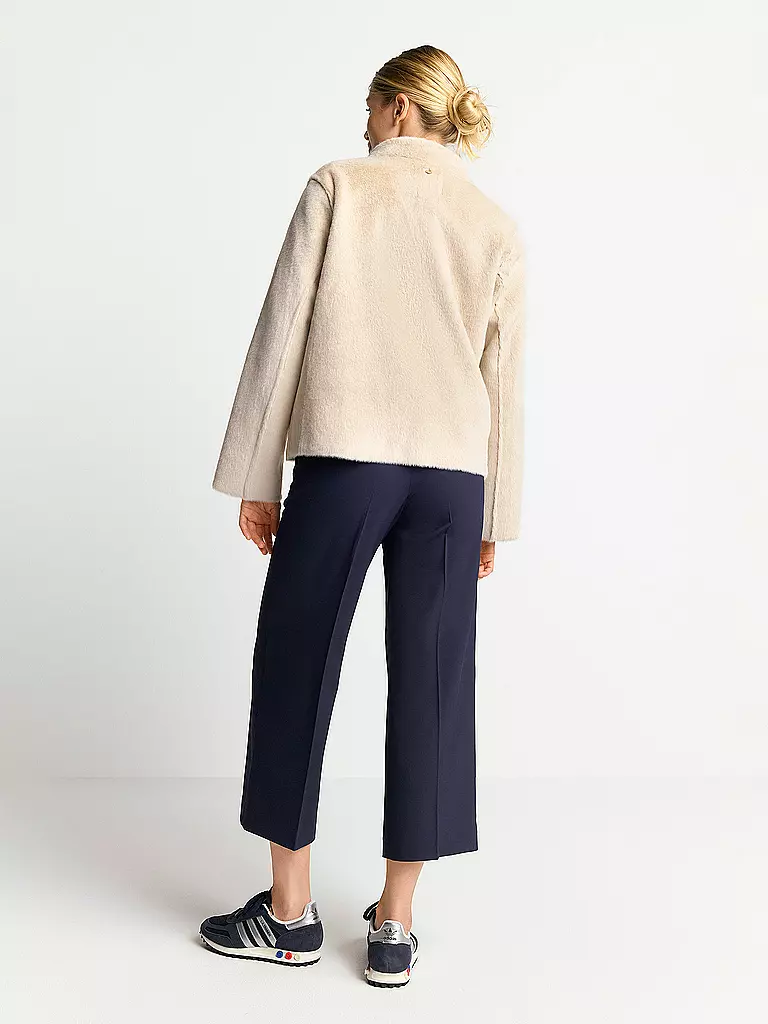 RICH & ROYAL Jacke in Felloptik beige