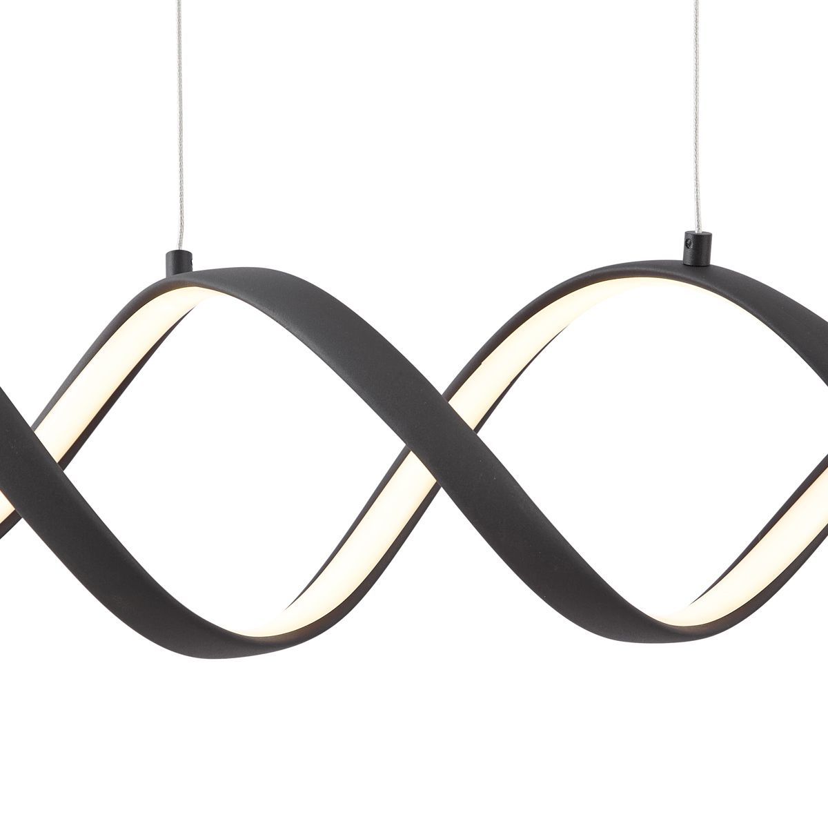 Design hanglamp zwart 100cm incl. LED 3-staps dimbaar - Wokkel
