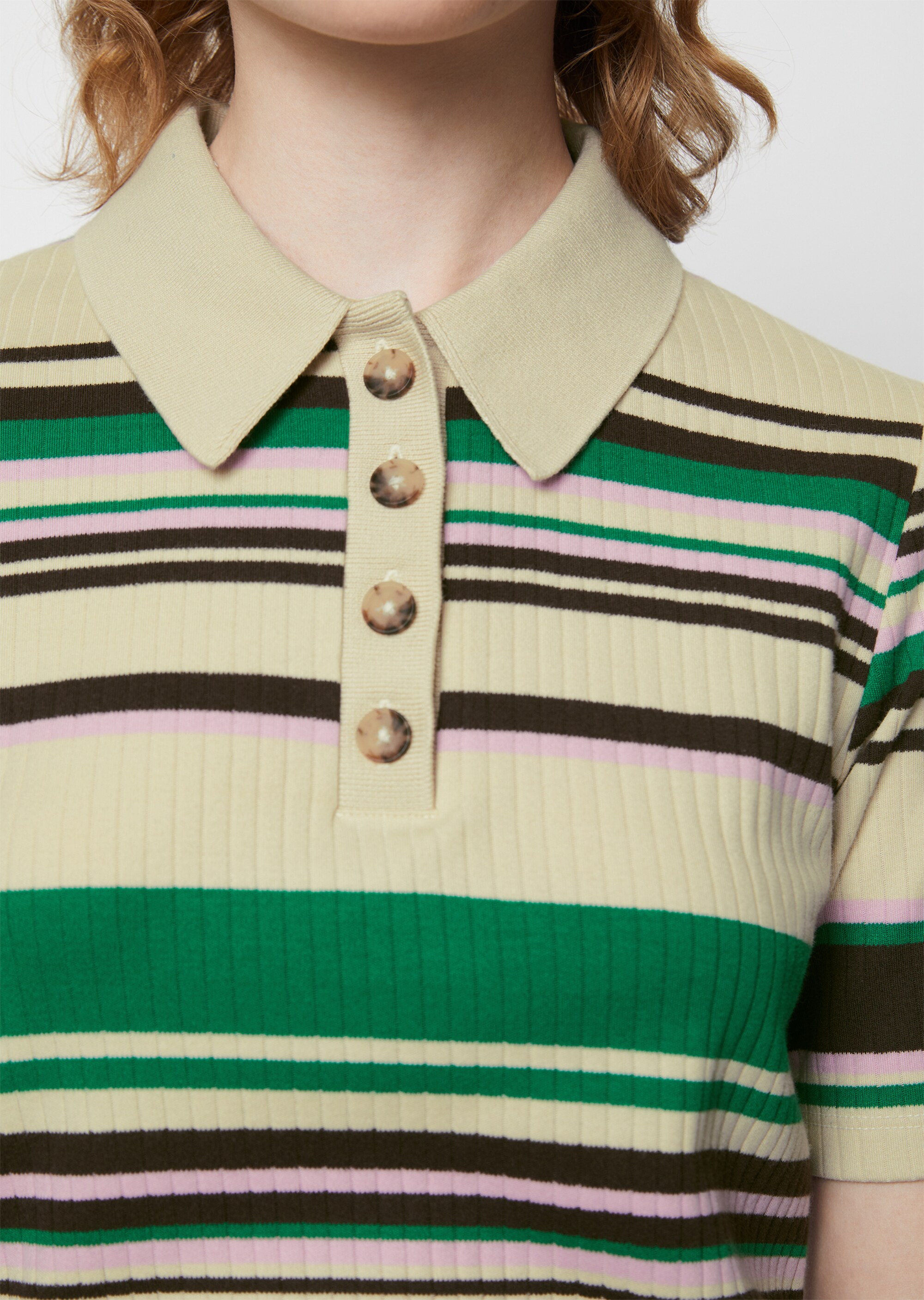 Poloshirt slimaus Interlock-Jersey