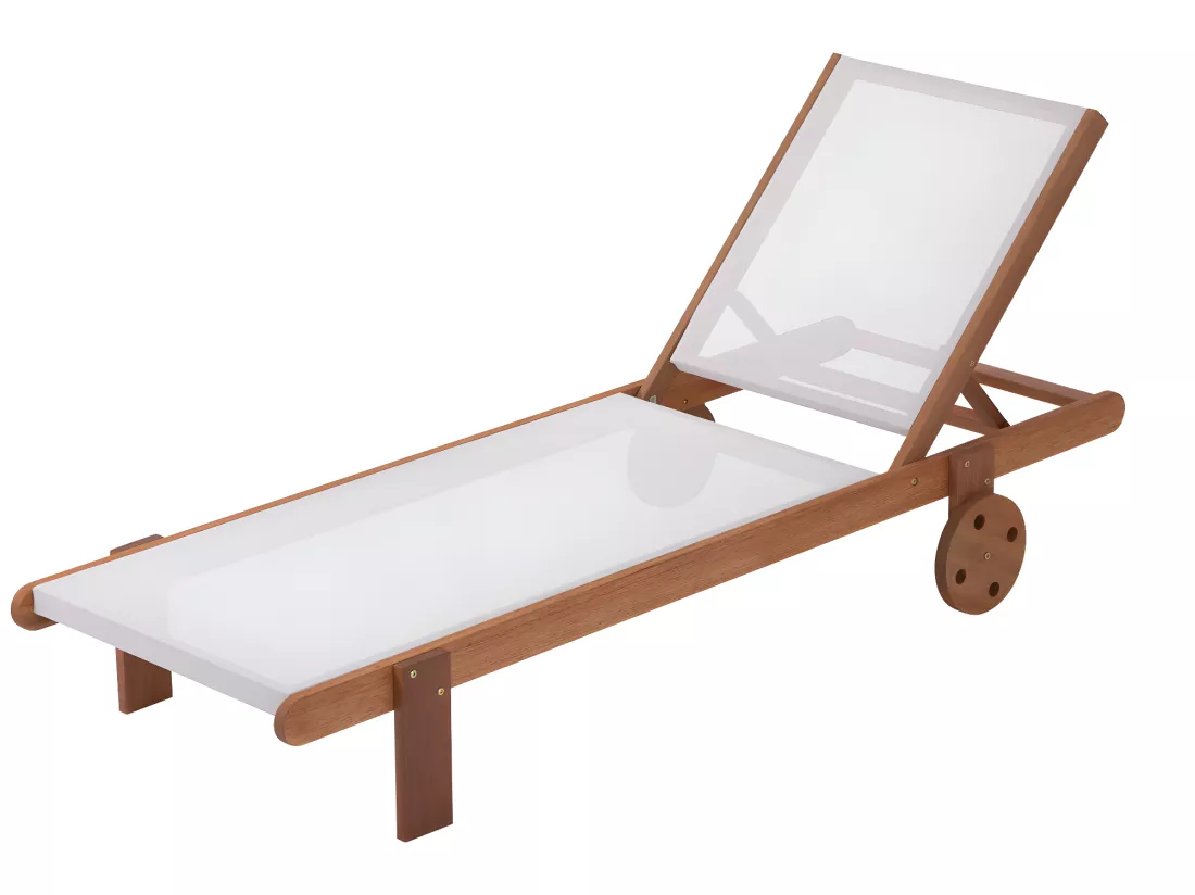 Bain de soleil en bois exotique 