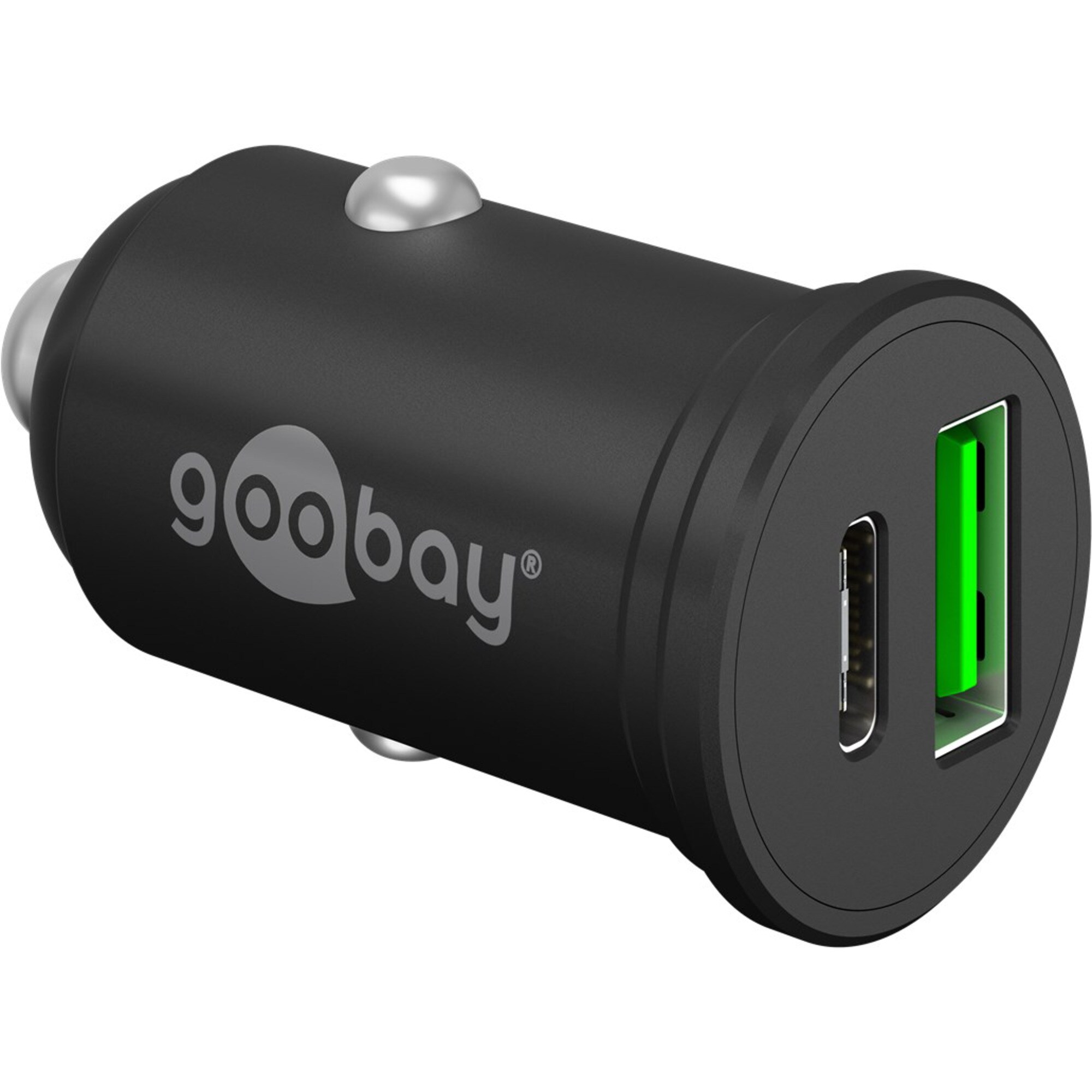 goobay Ladegerät Dual-USB Auto-Schnellladegerät 45 Watt, PD