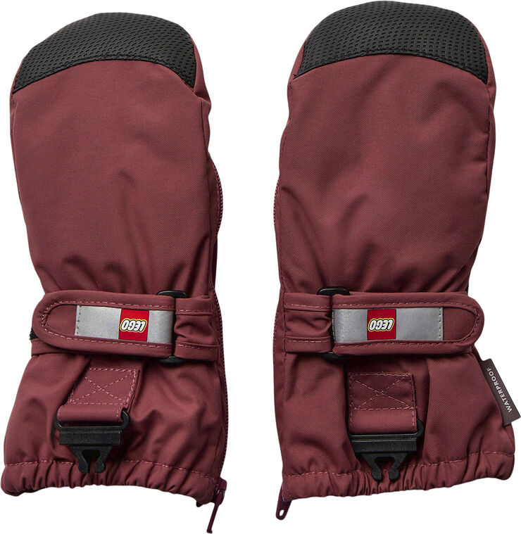 LEGO kidswear-LEGO børnetøj LWARIPO 703 - MITTENS W/MEM. Light bordeaux