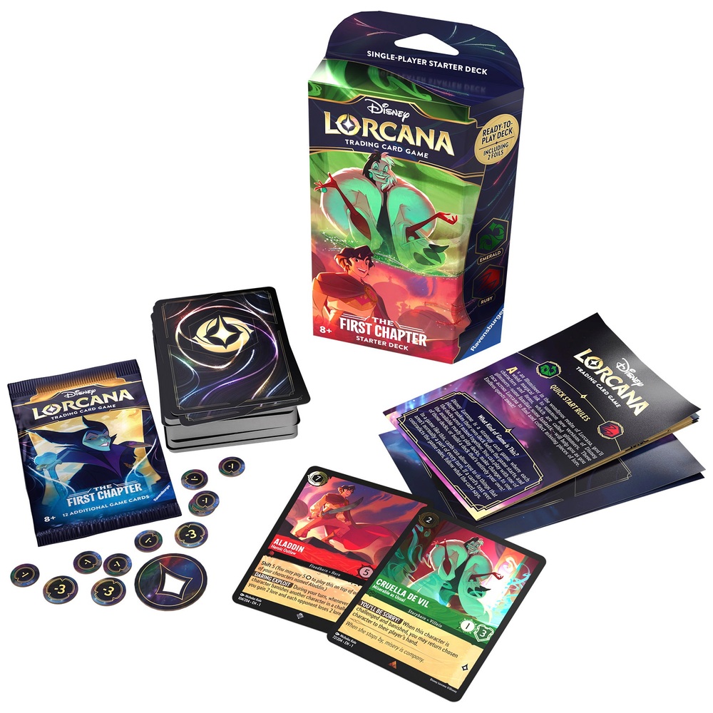Lorcana Sammelkartenspiel: Das Starterdeck des ersten Kapitels
