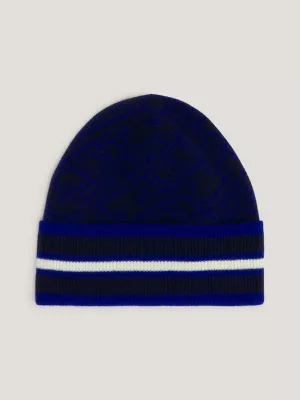 Gorro TH com listras e monograma