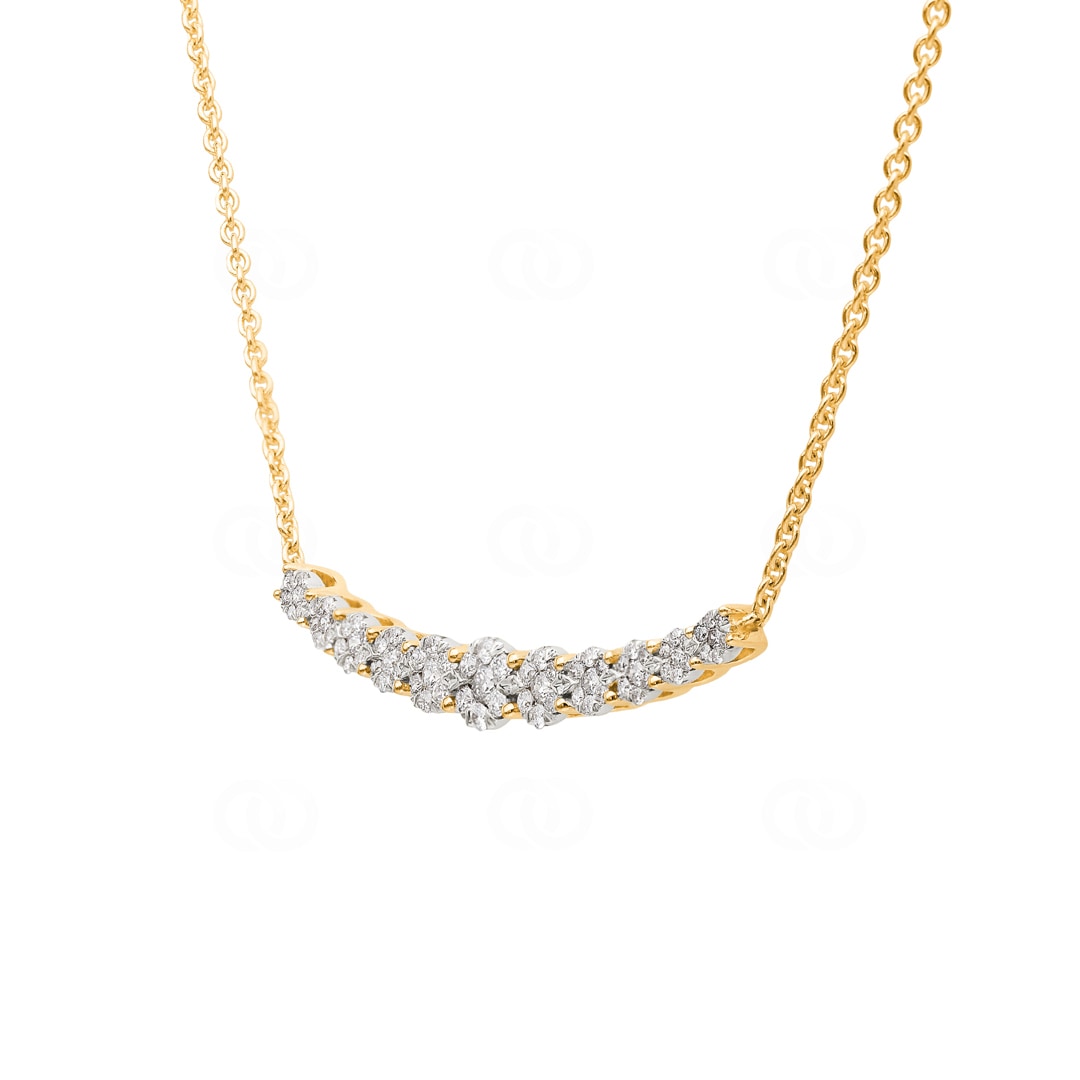 0.50 Karat Diamantencollier 750/18 K Gelbgold
