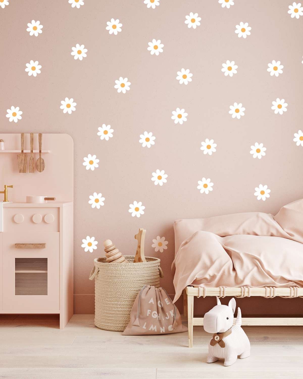 Wallstickers Blomster 50stk – ØKO Veggklistremerker Barnerom