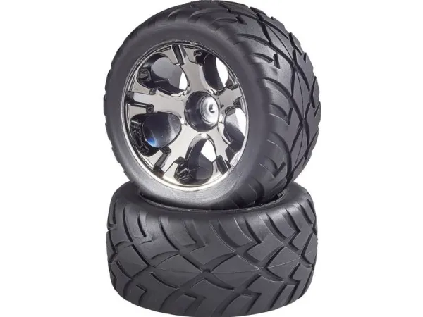 Reely 1:10 Truggy Komplette hjul Street 5 eger Titangrå 2 stk