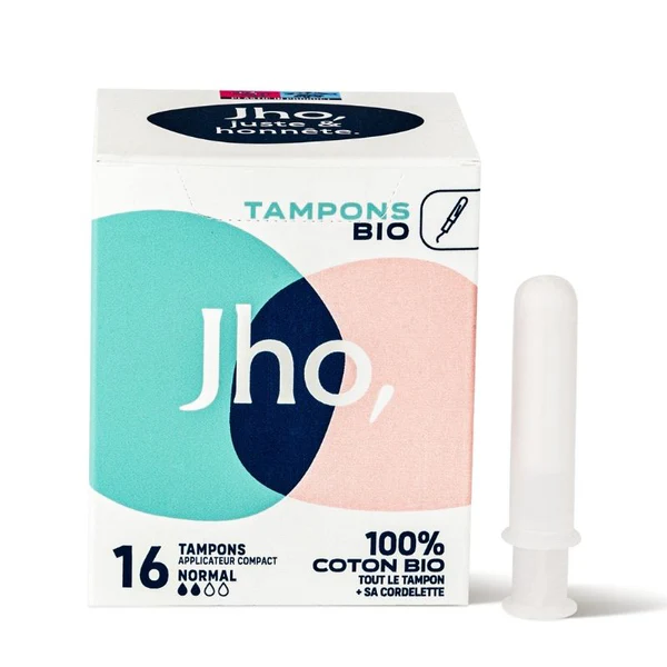 Jho Tampons avec Applicateur Compact – Normal Bio Boite de 16