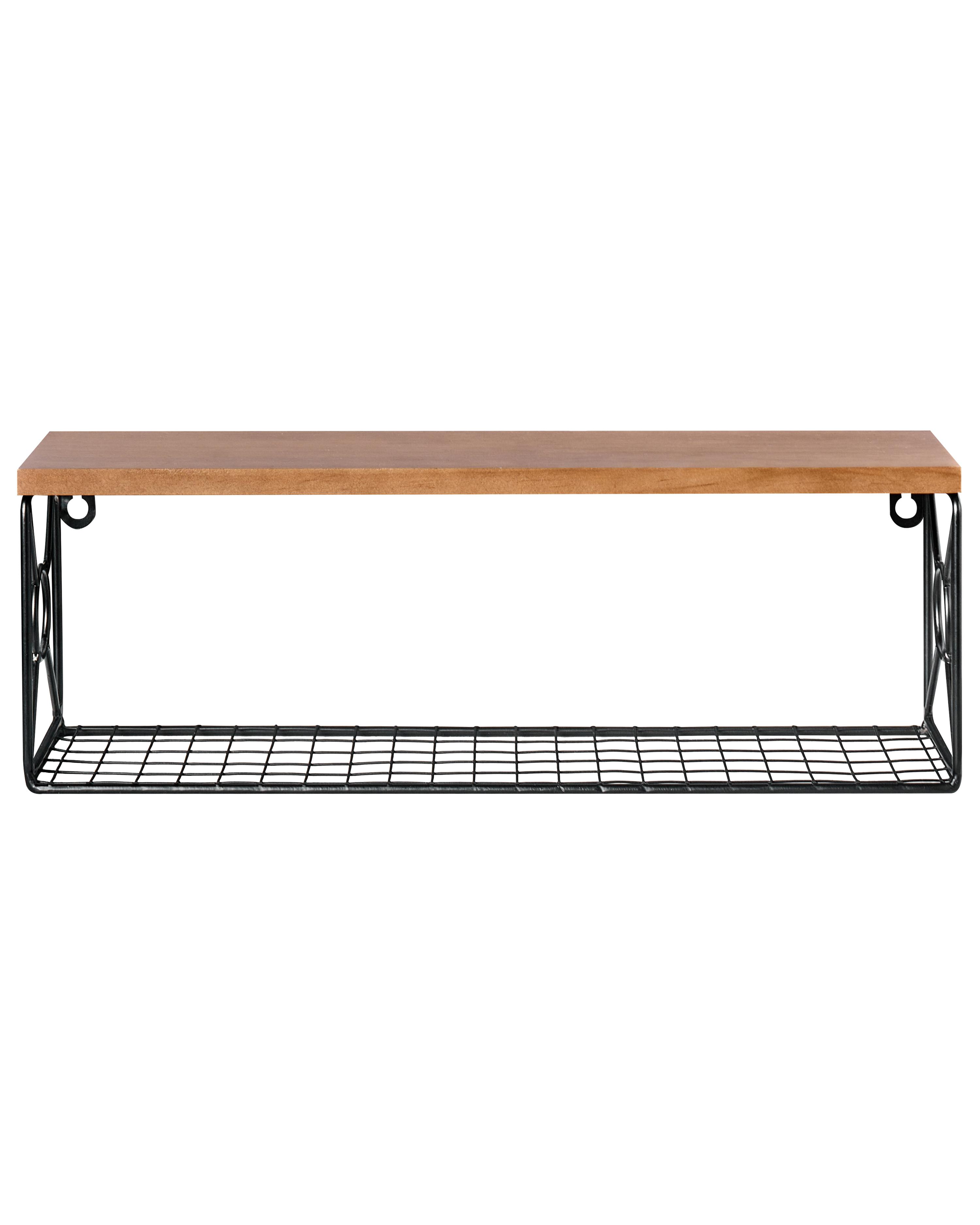 Badkamerwandplank zwart 42 x 13 cm COMPRIDA