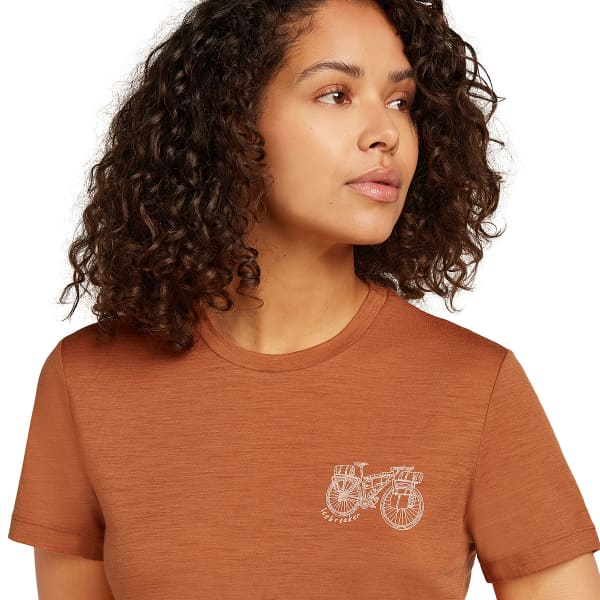 T-shirt randonnée ICEBREAKER W MERINO 150 TECH LITE SS TEE DUSTY CLAY
