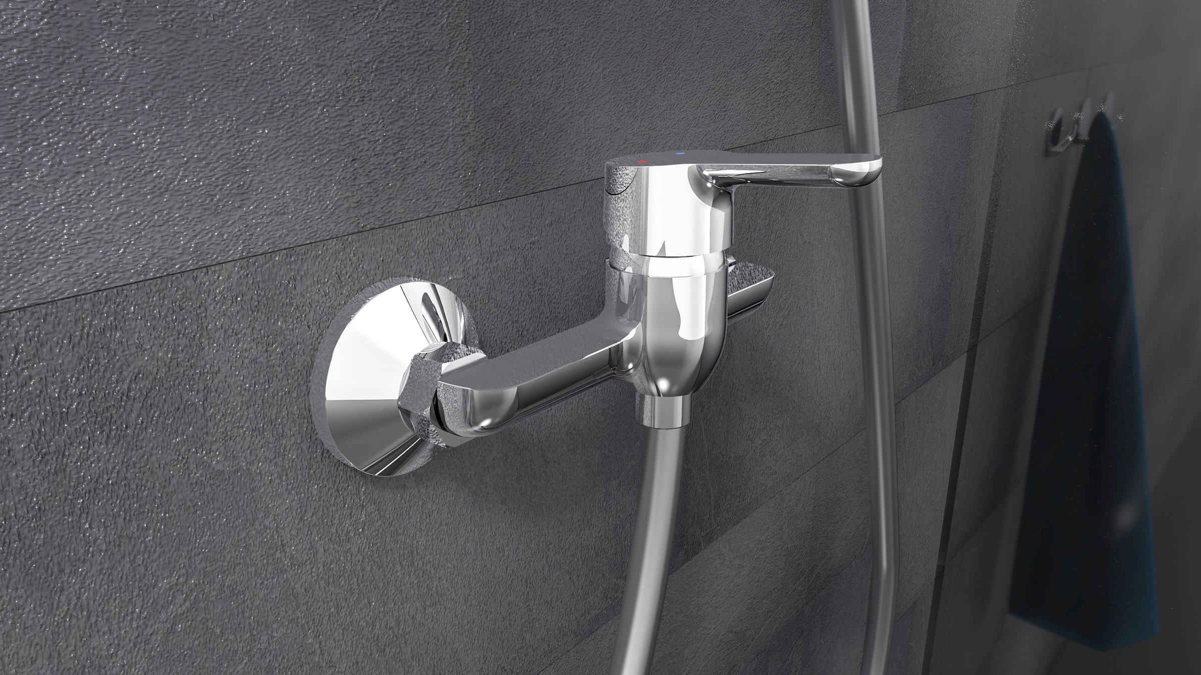 Schütte Duscharmatur »Vico« Mischbatterie Dusche, Wasserhahn Bad in Chrom