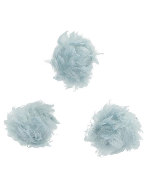 Adori Speelgoed Fluff Balls - Kattenspeelgoed - 4x4x4 cm Blauw