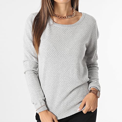 Pull Femme Care Structure Gris