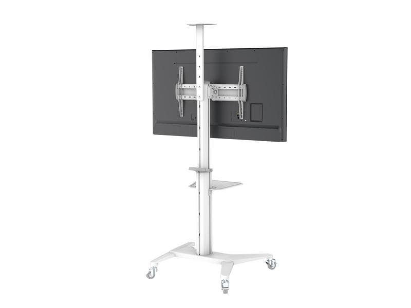 PureMounts TV-Trolley PDS-0003C PureMounts DS, Weiss TV Rollwagen – Full Motion – VESA 200-600, Weiss