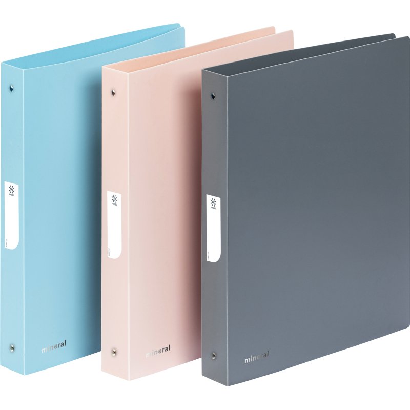 Classeur souple - A4 MAXI - 4 anneaux - Dos 4 cm - polypropylène - MINERAL VIQUEL - Coloris assortis