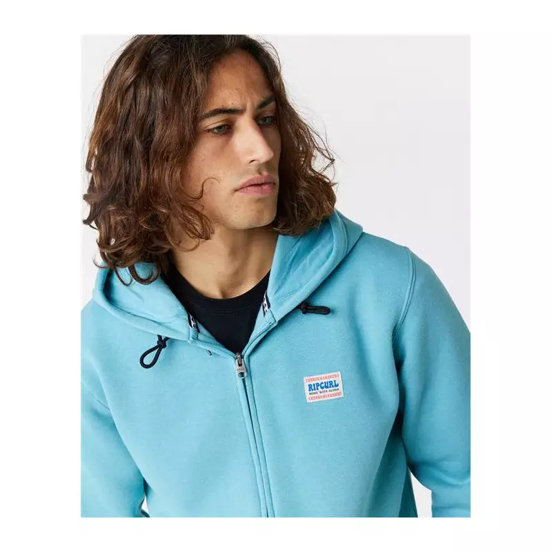 Sweat RIPCURL Horizion Zip Thru Hood Dusty Blue