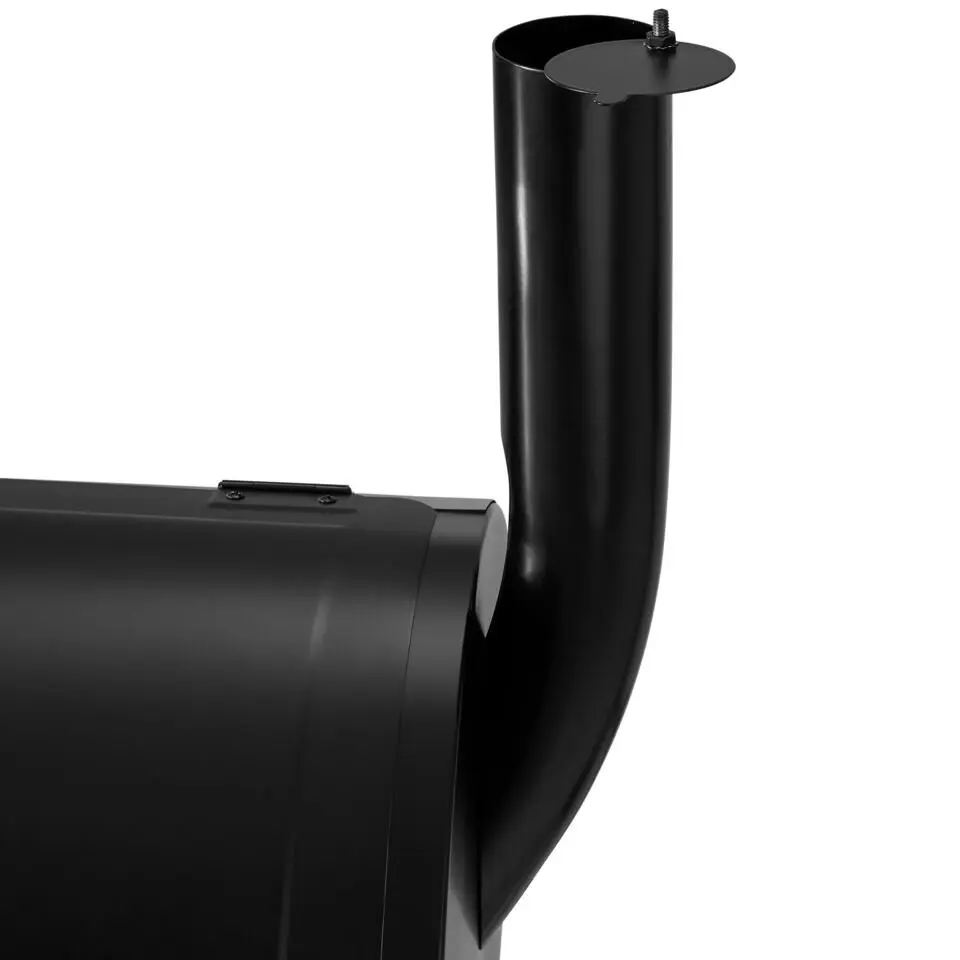 tectake Houtskool barbecue Smoker met thermometer, Zwart