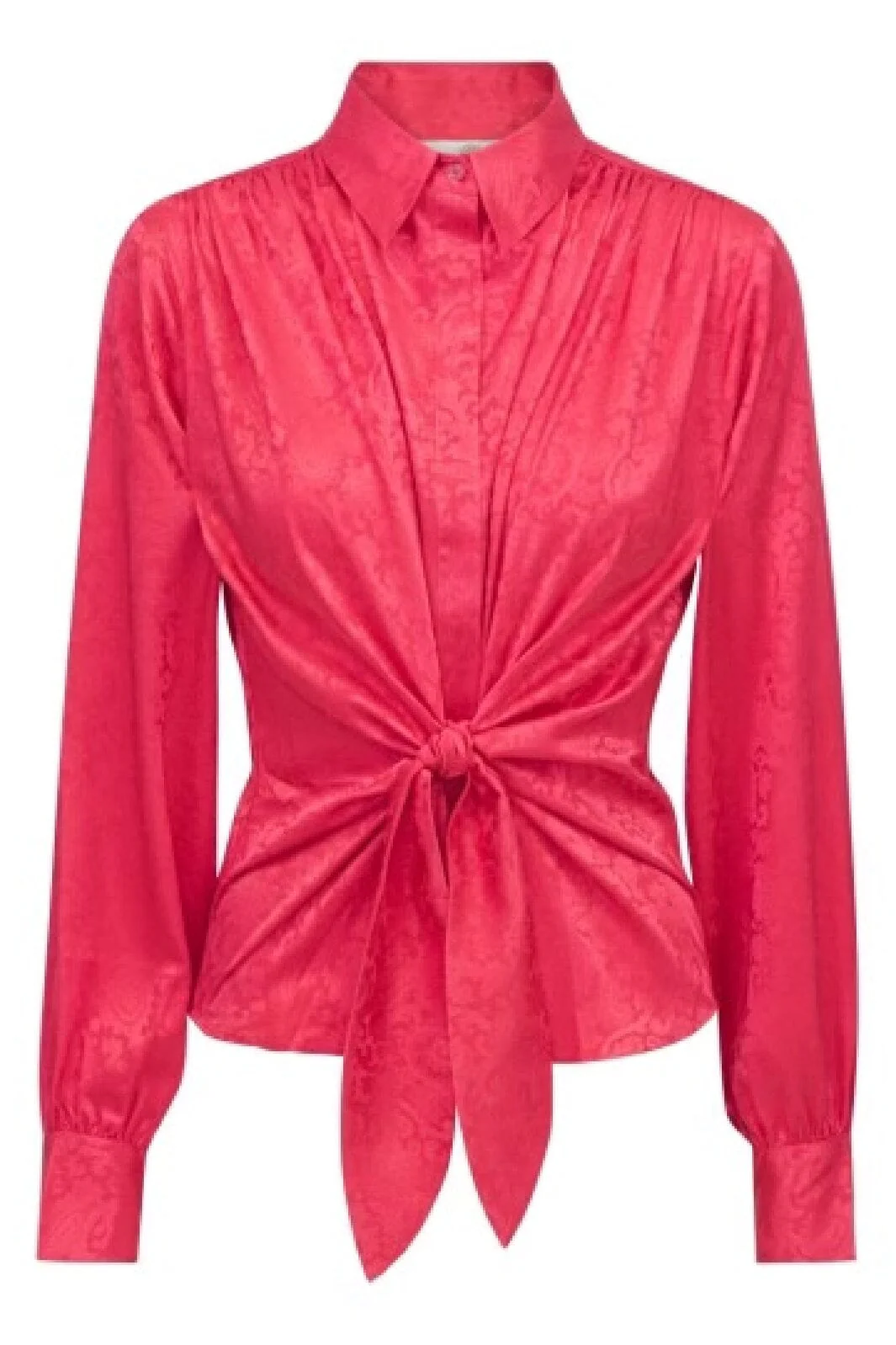 Karmamia Lee Shirt cerise paisley jacquard