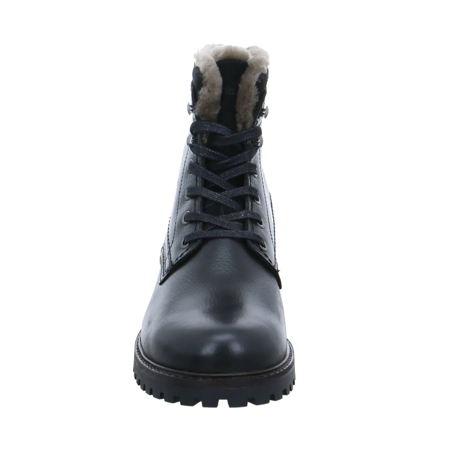 FERNANDO STRAPPA Winter-Boots Schwarz Leder