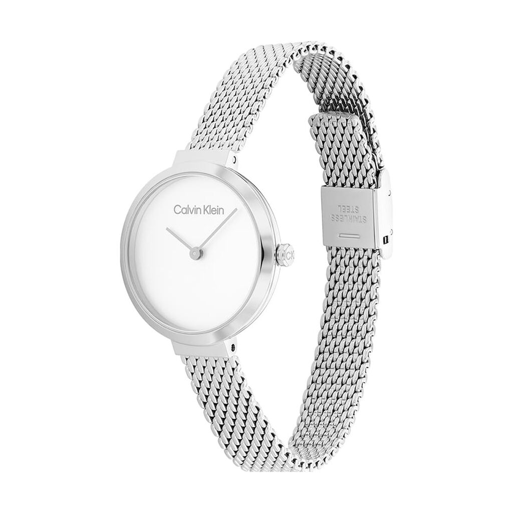 Montre Calvin Klein Minimalistic T Bar Blanc