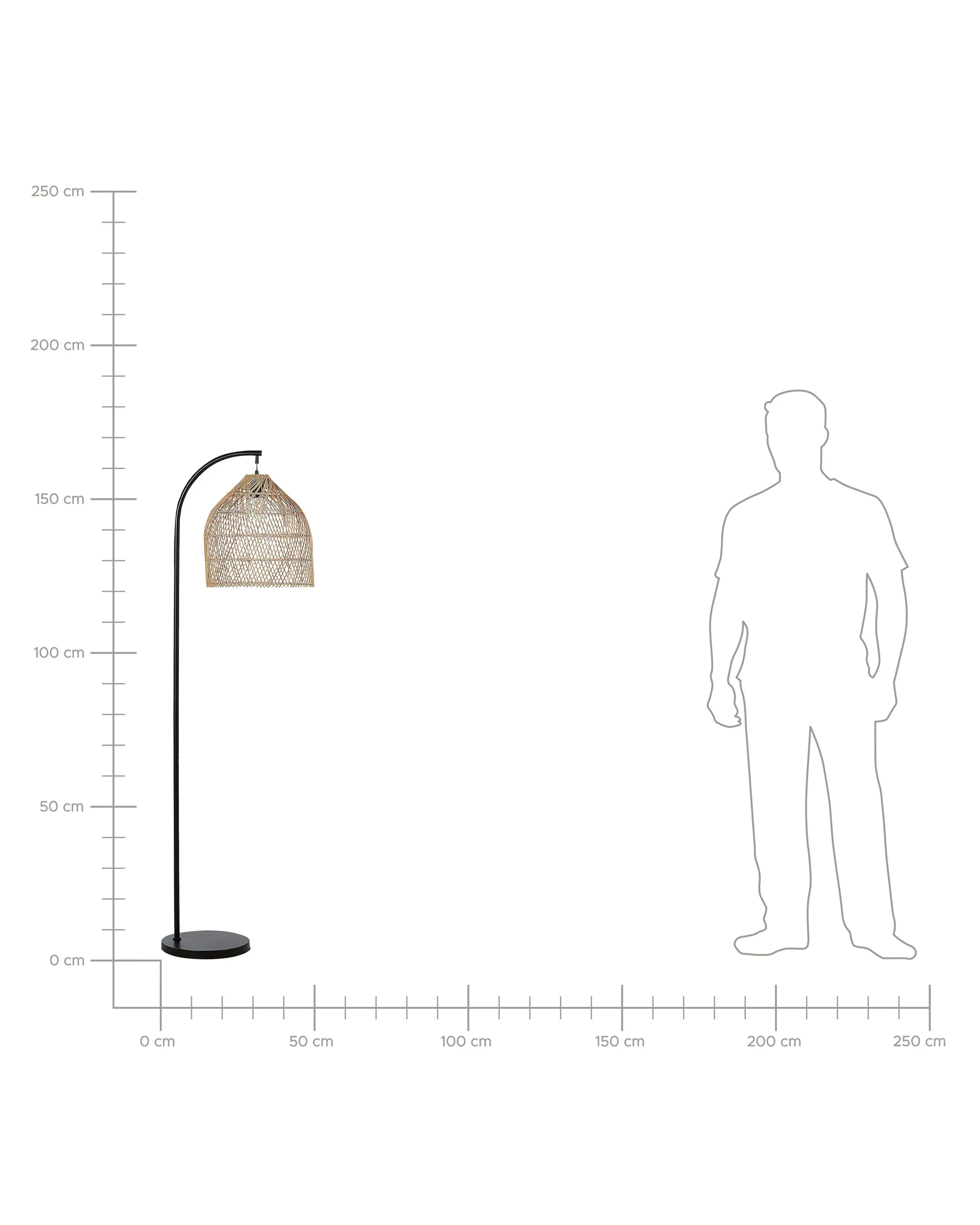 Staande lamp BERNICA Rotan Natuurlijk
