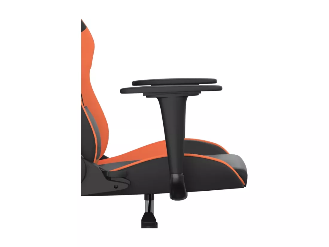 Chaise de jeu de massage Noir et orange Similicuir