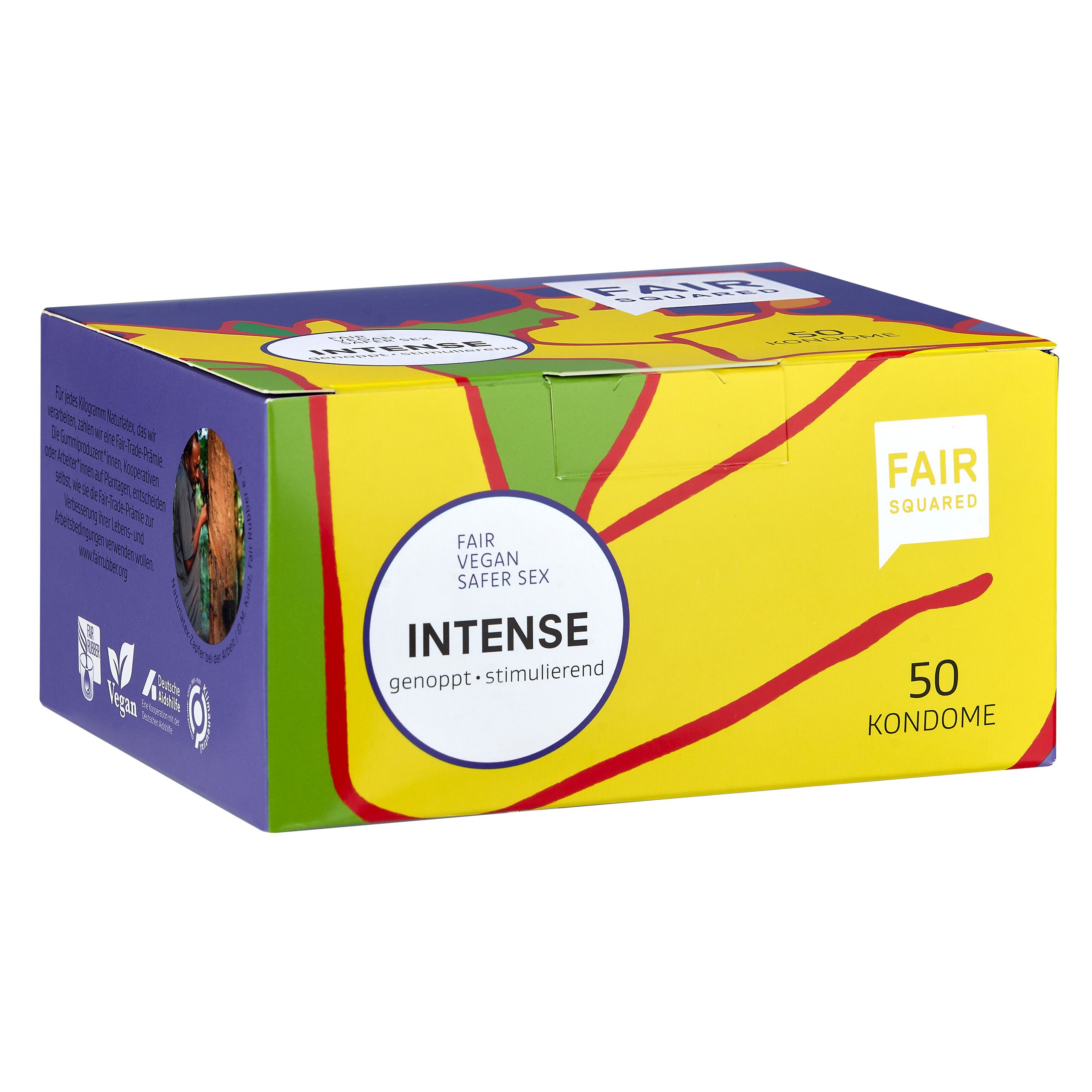 FAIR SQUARED Kondome genoppt INTENSE Box