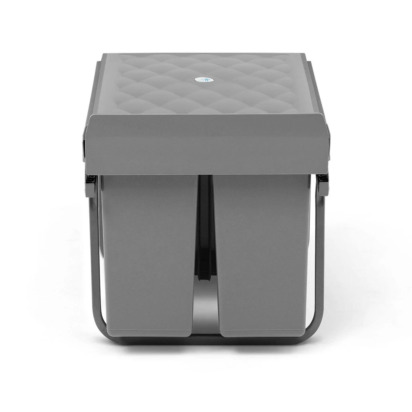 Poubelle de tri sélectif encastrable 3 compartiments amovibles 1x15L et 2x8L
