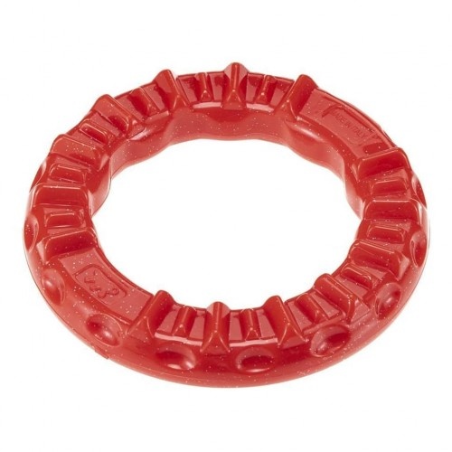 Anel de brinquedo Ferplast vermelho para higiene dental de cães