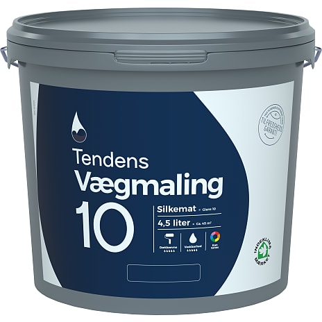 Tendens vægmaling silkemat 10 4.5 liter