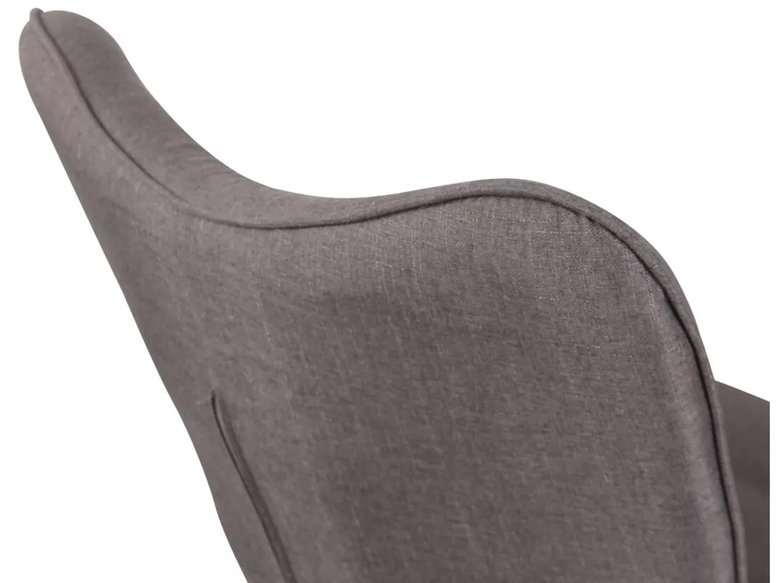 Chaise à bascule - Tissu & Métal - Gris foncé - Sanka