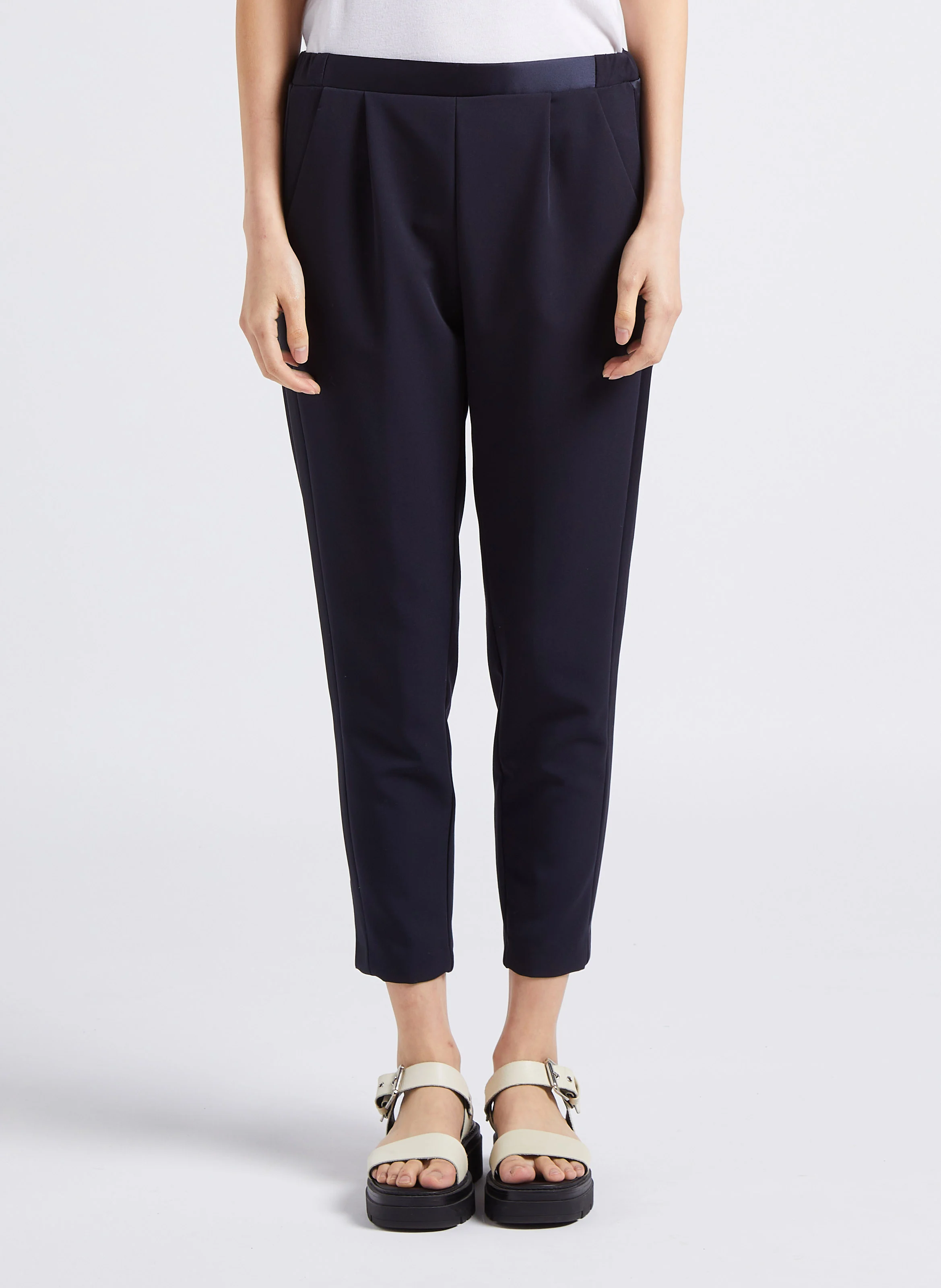 Pantalon carotte| Bleu
