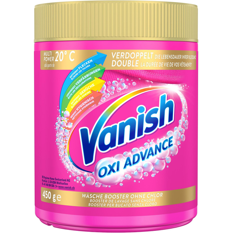 Vanish Waschmittel Pulver Gold Advance pink, 0.45 kg