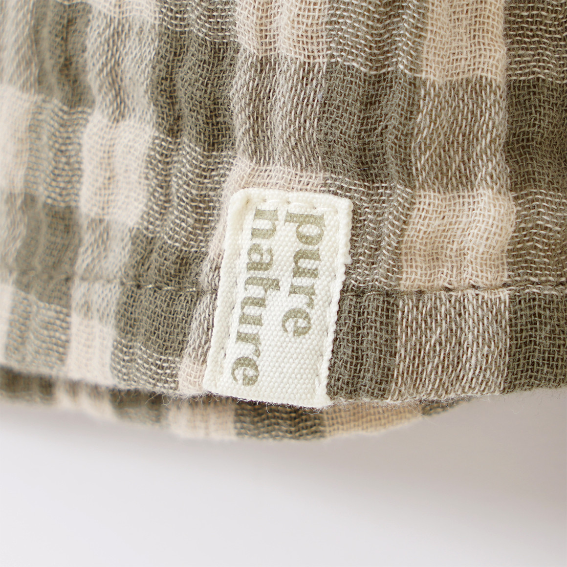 Topolino Pure Collection Jungen Musselin-Hemd mit Stehkragen oliv / beige