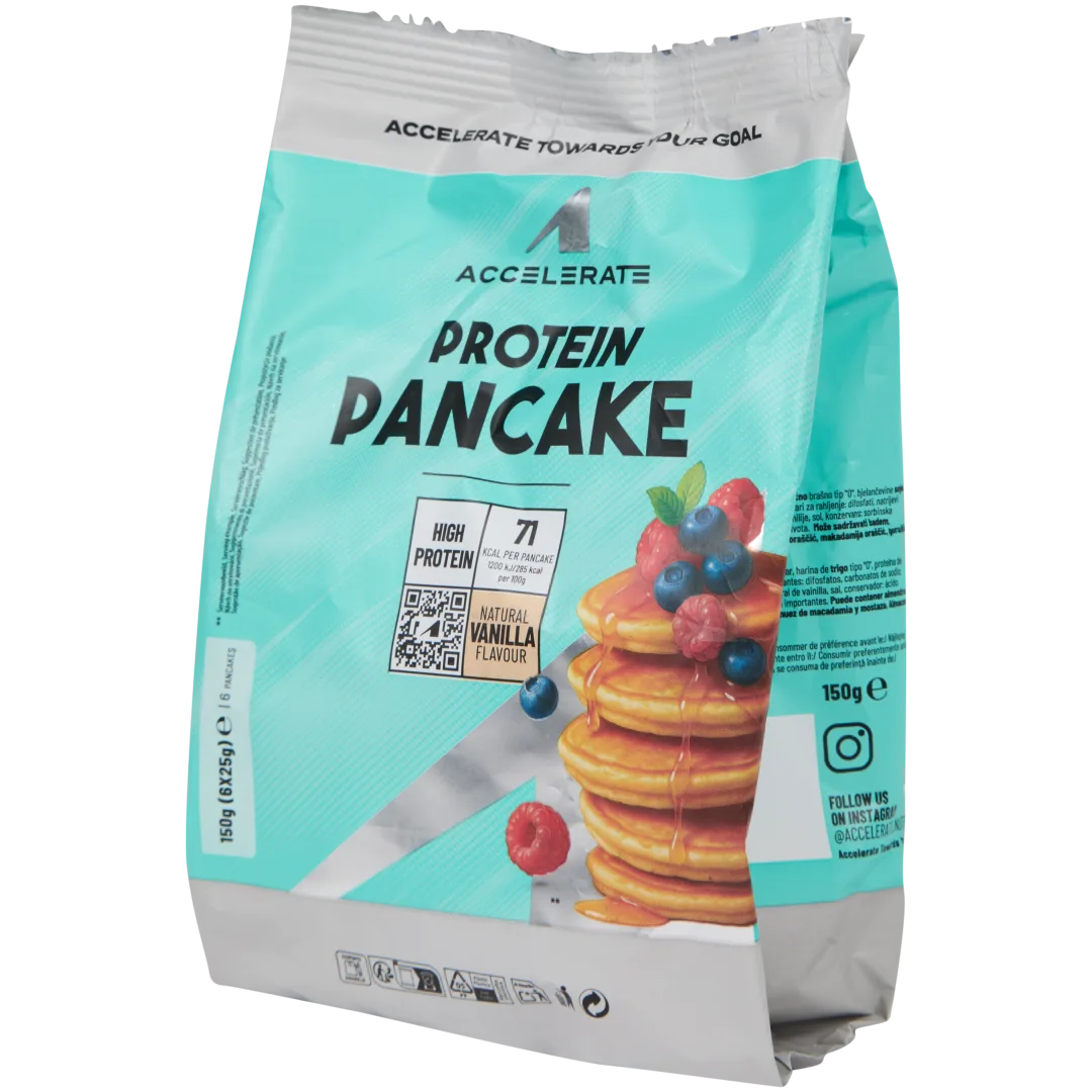 Accelerate proteïne pannenkoeken Vanille 6 x 25 gram