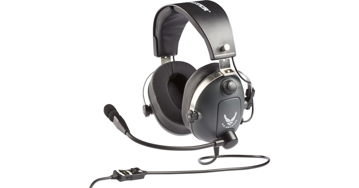 ThrustmasterT.Flight U.S. Air Force Edition headset over-ear gaming headset  (Grijs/metaal)
